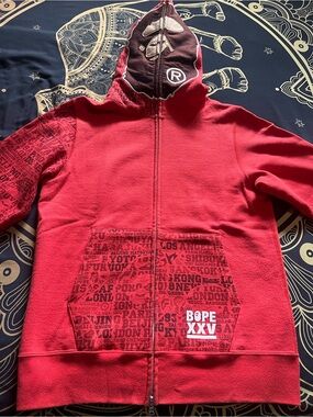 Rare Bape BOPE XXV Zip-Up Hoodie